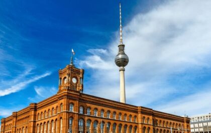 Berlin Rotes Rathaus city hall - Rhysida ransomware refused 30 bitcoin ransom