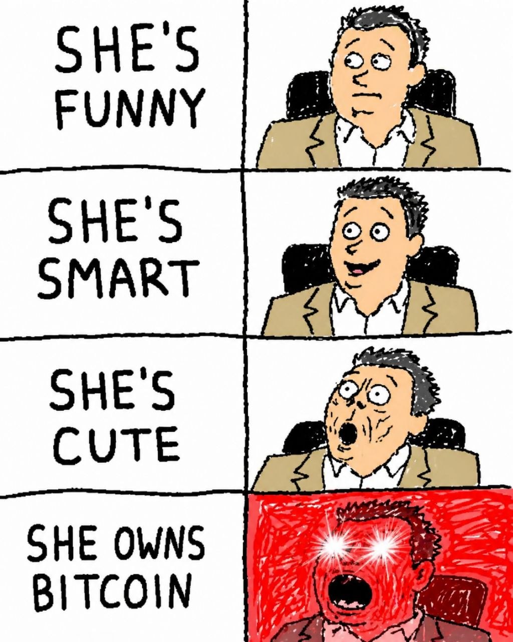 She Owns Bitcoin meme