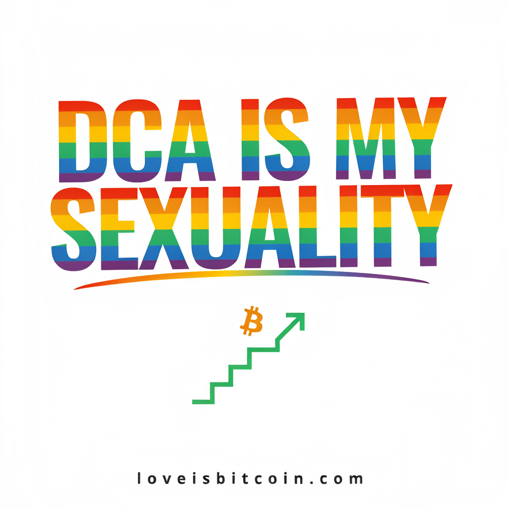 DCA is My Sexuality Bitcoin t-shirt