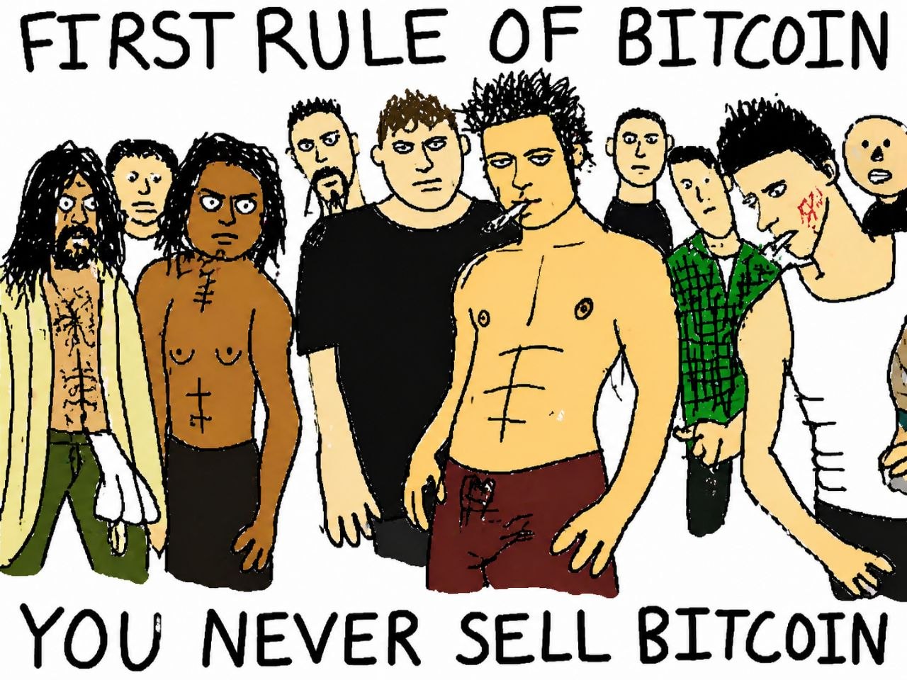 First rule of Bitcoin: You never sell Bitcoin