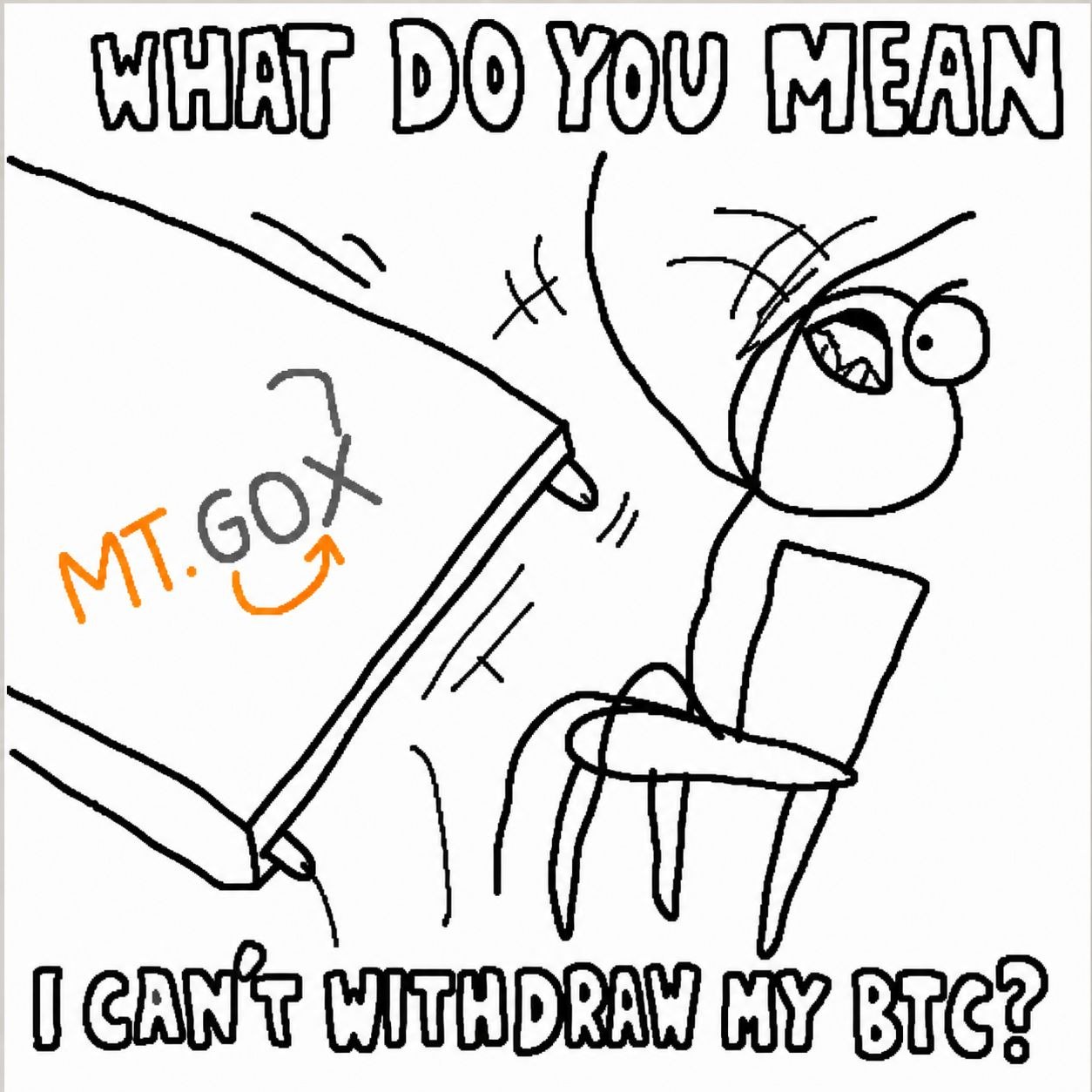 Mt. Gox table flip rage comic meme