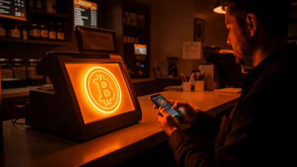 Bitcoin Lightning payment at Steak 'n Shake