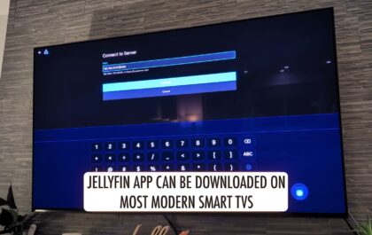 Smart TV showing Jellyfin media server connection setup from BTCsessions Umbrel tutorial